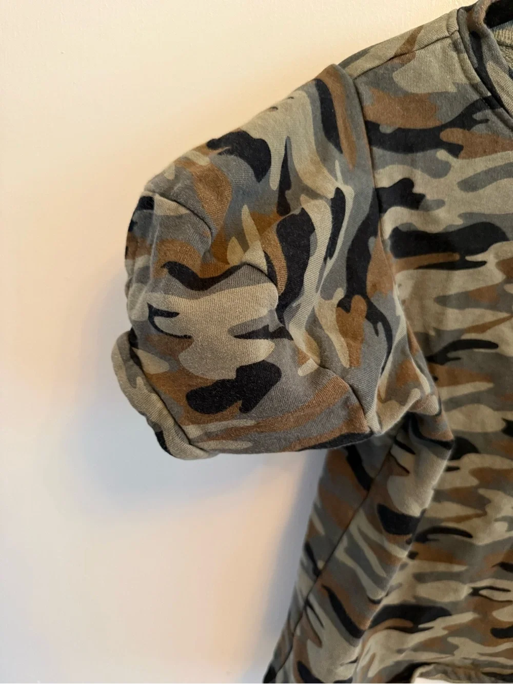 Velvet by Graham & Spencer Camo Short Sleeve Top - Green Camo
